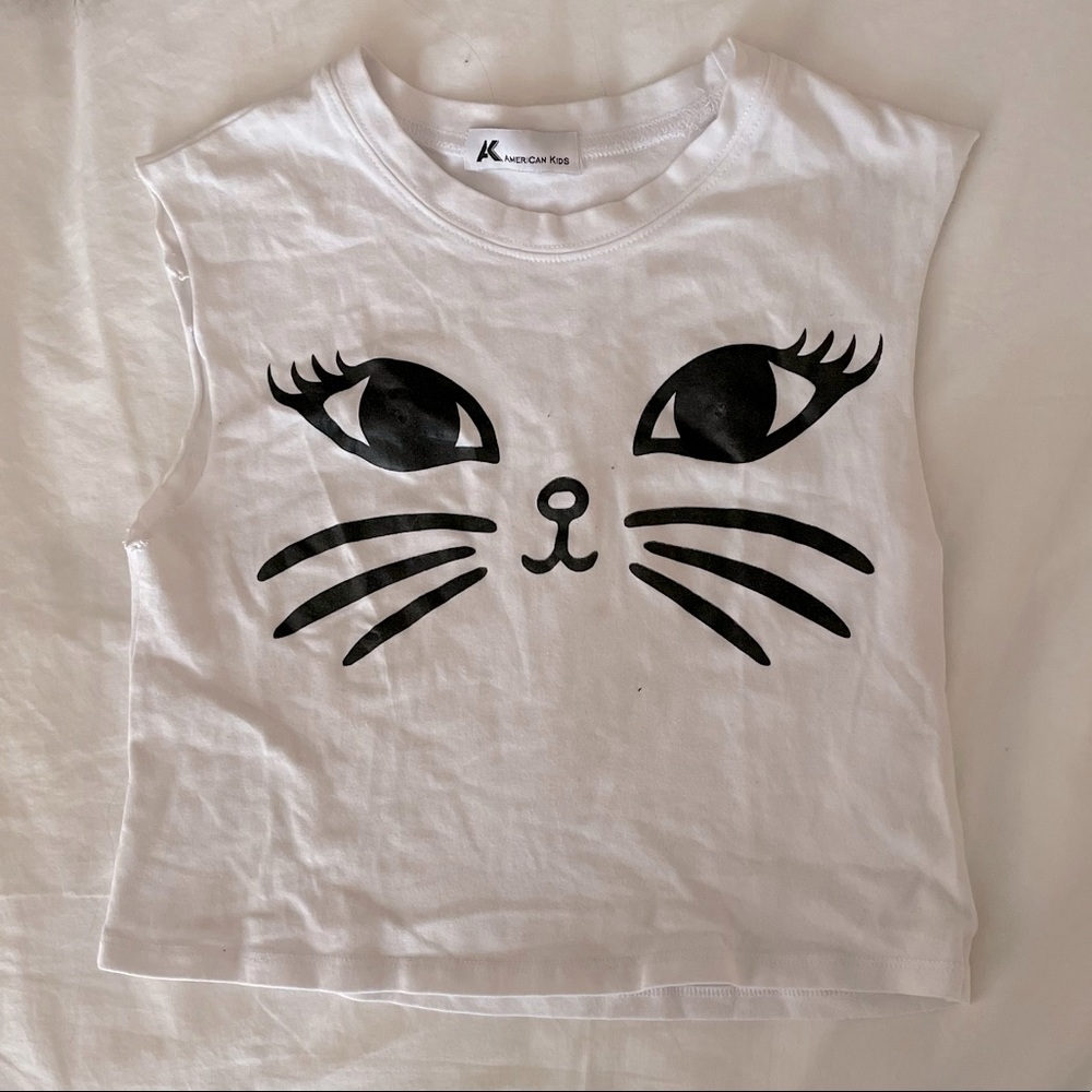 American kids cat shirt